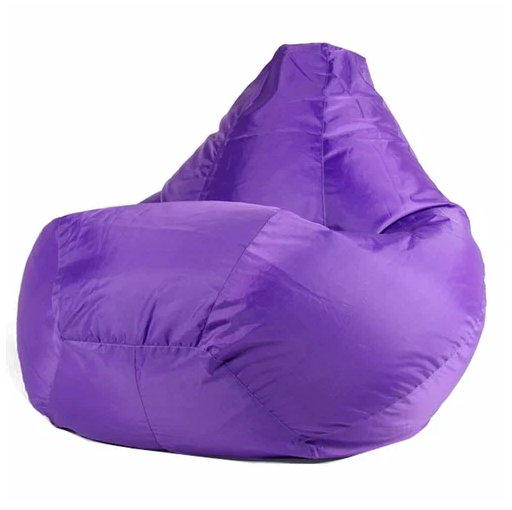 Кресло-Мешок "Груша" Real (120*80) съемный чехол (фиолетовый) НЕЙЛОН