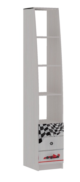 Детская "Рио" (Формула-1) Шкаф-стеллаж с 3 ящ. Анкор белый Снято с производства