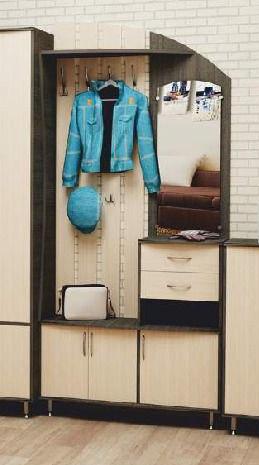 Прихожая "Москва" венге-дуб выбеленный (правая)