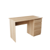 Стол письменный " Твист" однотумбовый Дуб Сонома (правый)