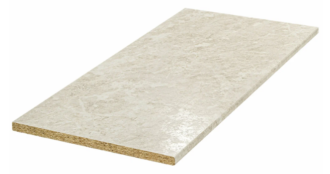 Столешница (28 мм) к кухне  готовое решение 1,5 м Королевский опал светлый