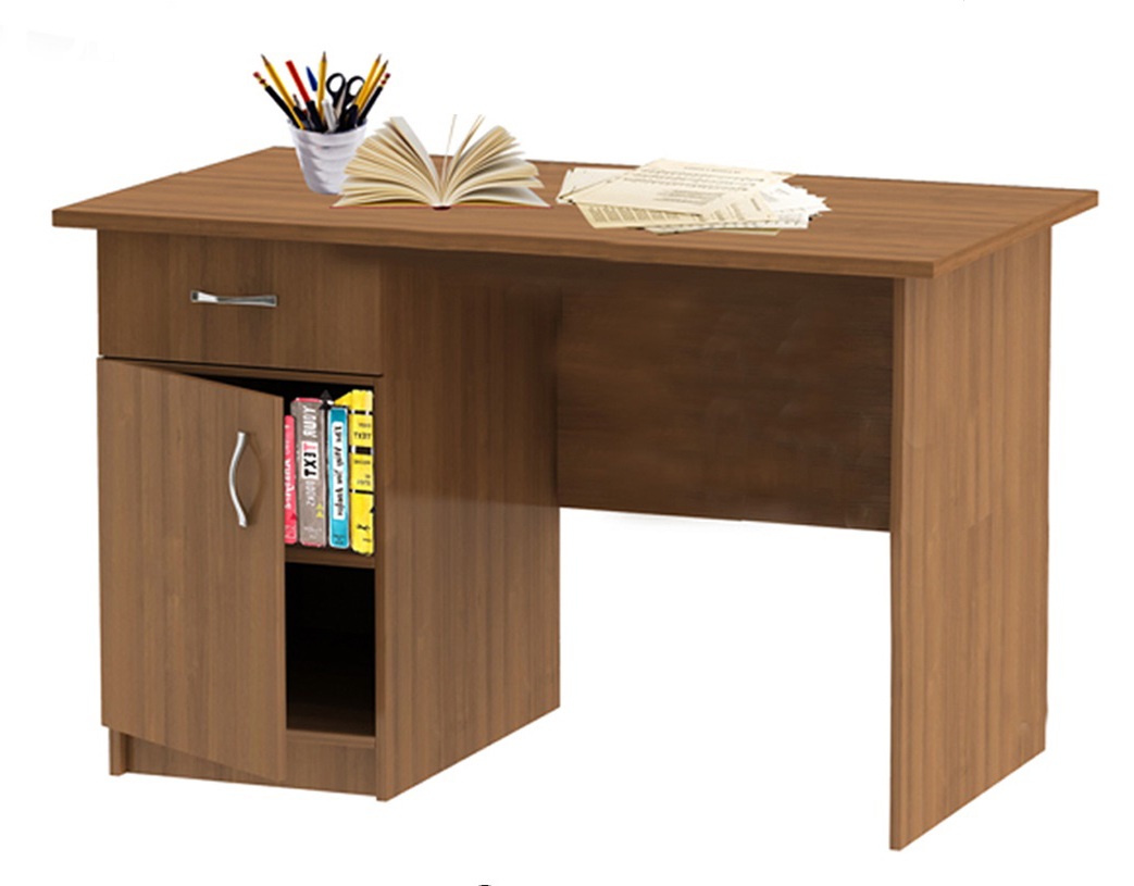 Стол письменный однотумбовый ольха/левый